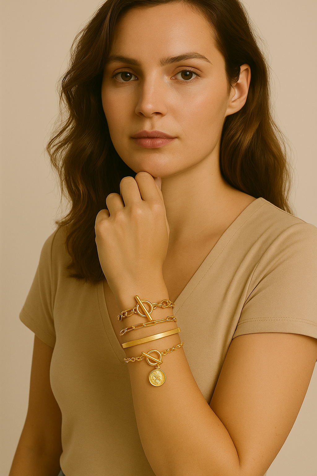 4-teiliges Damen-Armband-Set – Elegante, verstellbare Modearmbänder für Frauen, ideal für Alltag und besondere Anlässe