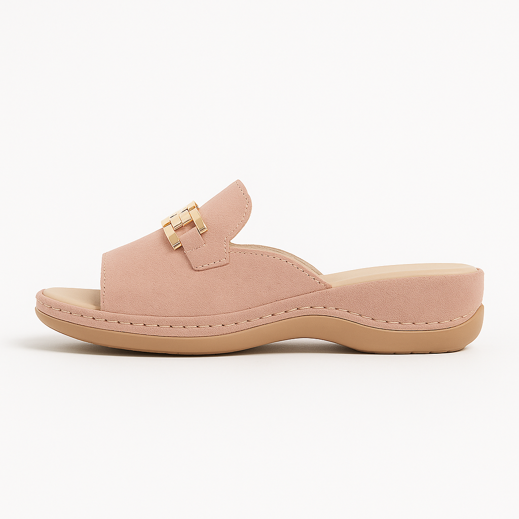 Light women's sandals with soft footbed – Comfortable summer shoes with elegant design for vacation, everyday wear & casual outfits