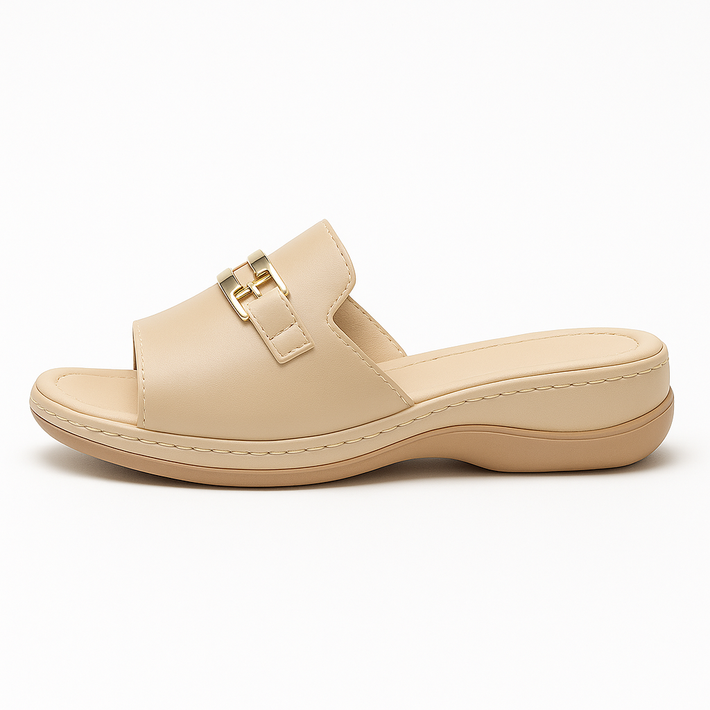 Light women's sandals with soft footbed – Comfortable summer shoes with elegant design for vacation, everyday wear & casual outfits