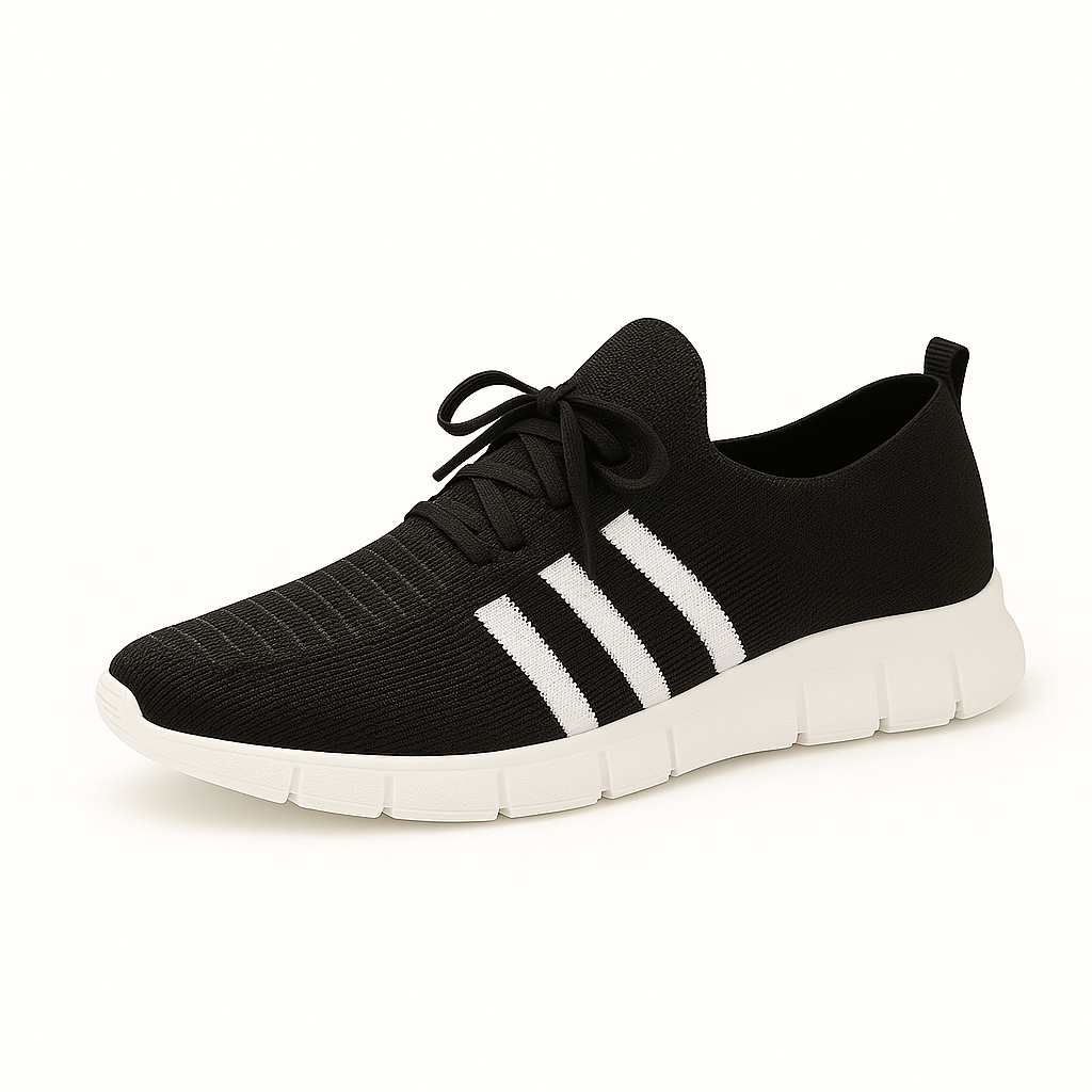 Atmungsaktive lila Strick-Sportschuhe für Damen – Komfort & Stil