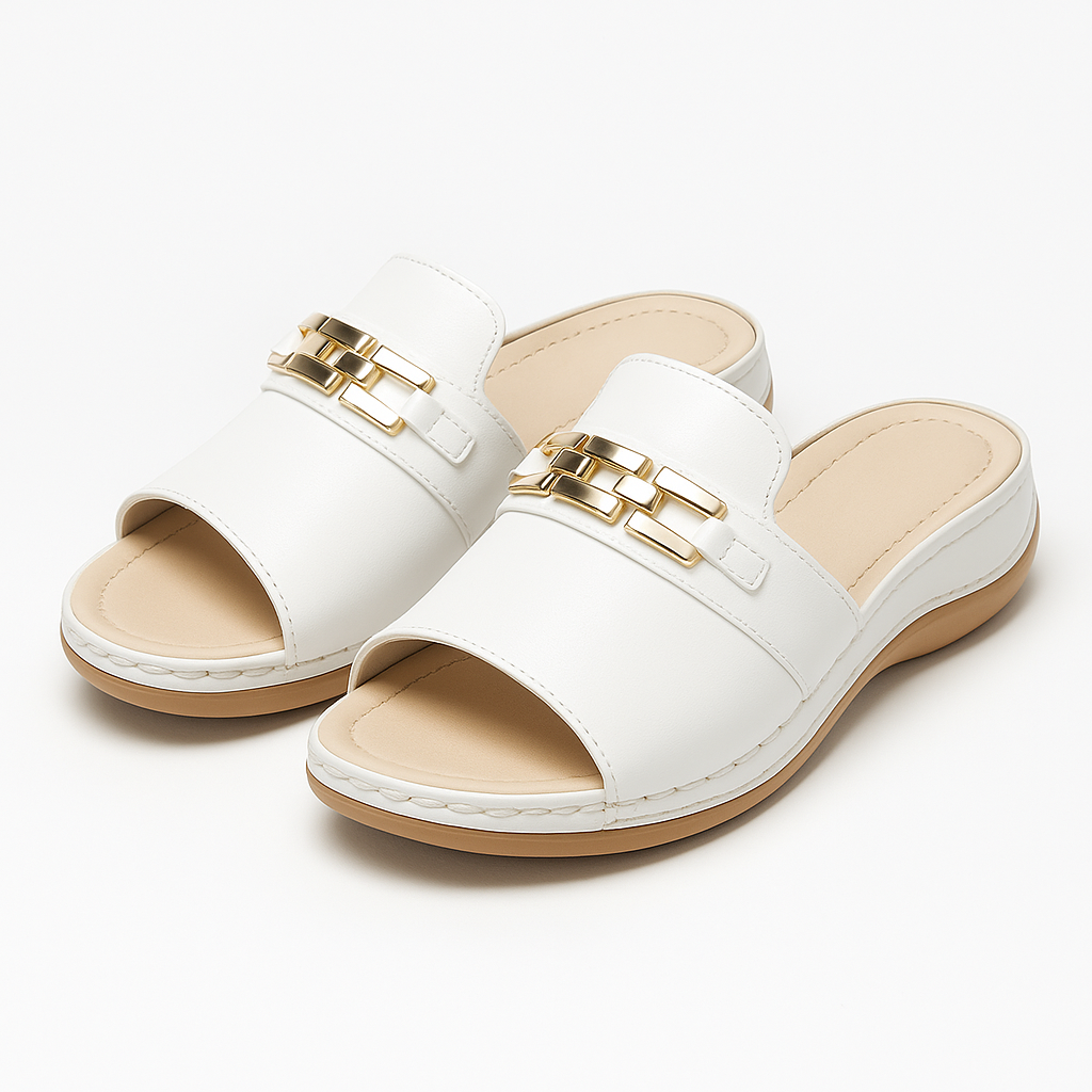 Light women's sandals with soft footbed – Comfortable summer shoes with elegant design for vacation, everyday wear & casual outfits