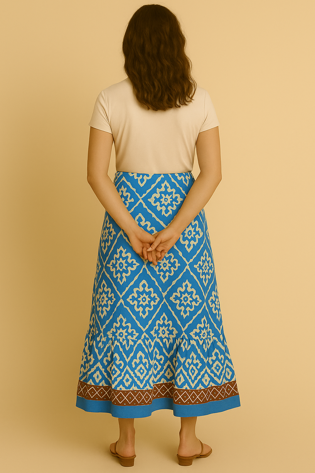 Leichter Boho Maxi Rock für Damen