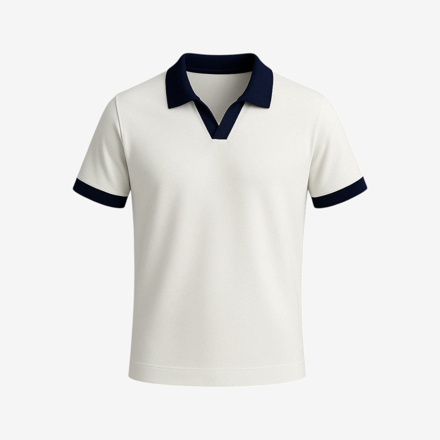 Polo shirt with stylish contrast details for men