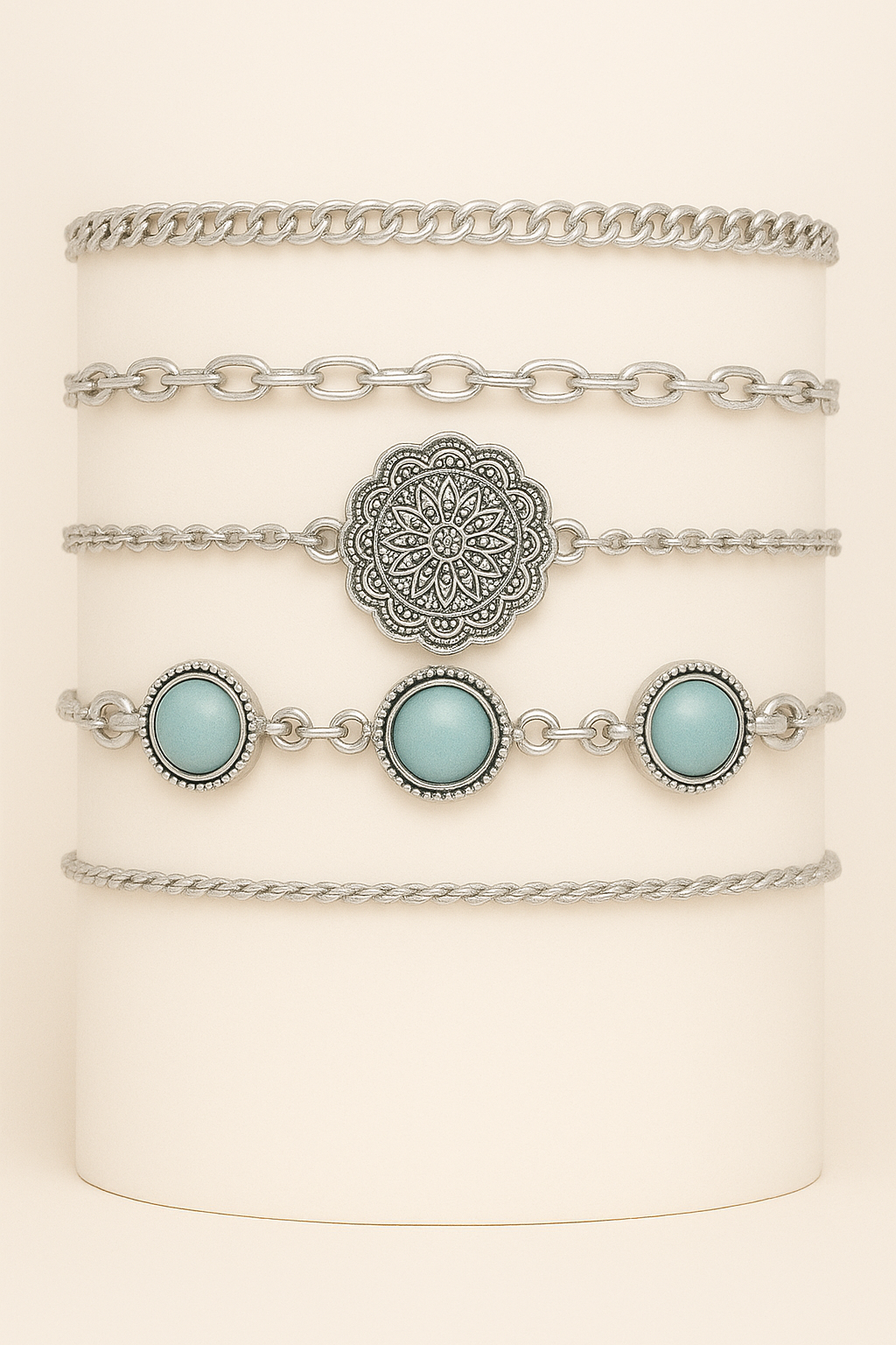 4-teiliges Damen-Armband-Set – Elegante, verstellbare Modearmbänder für Frauen, ideal für Alltag und besondere Anlässe