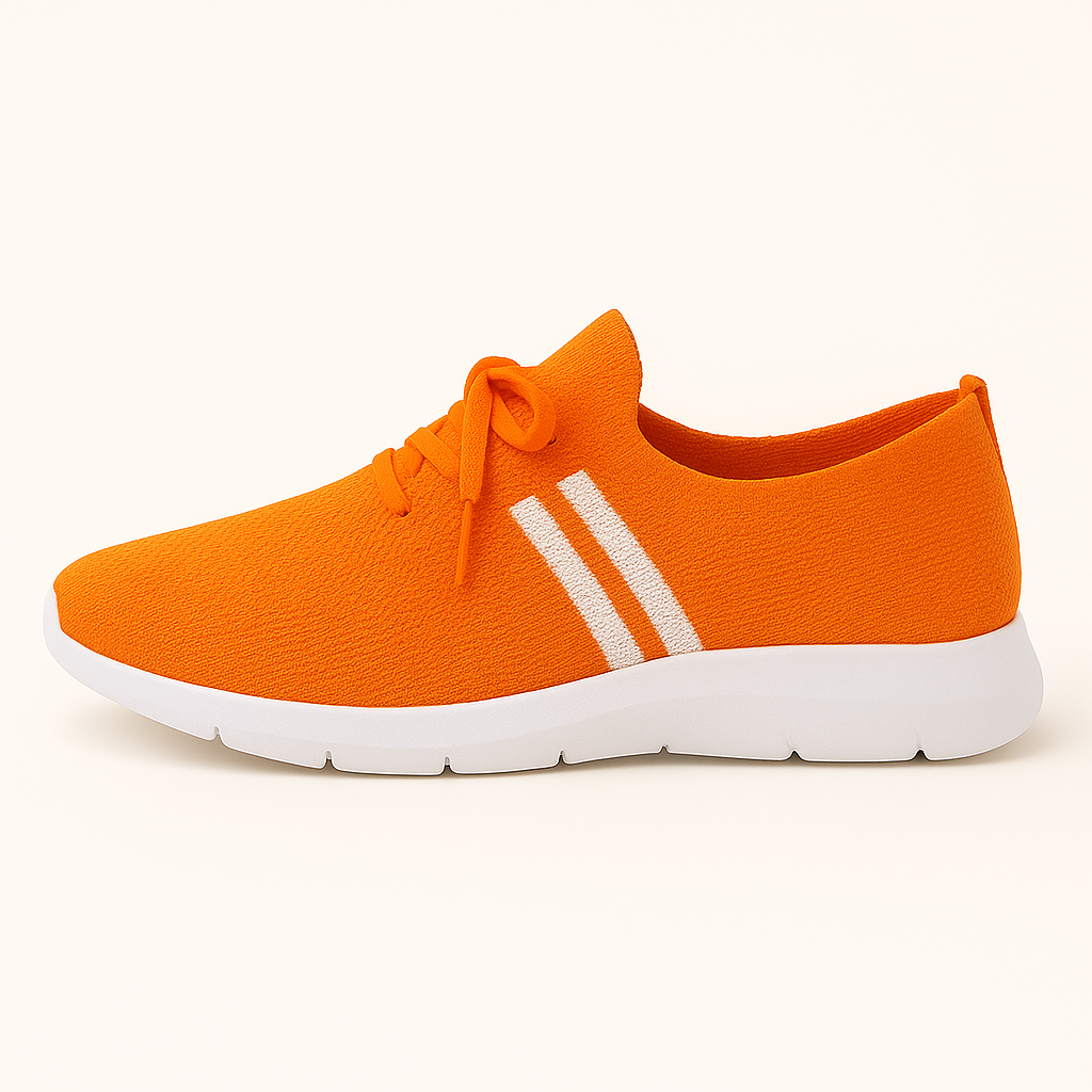 Atmungsaktive lila Strick-Sportschuhe für Damen – Komfort & Stil