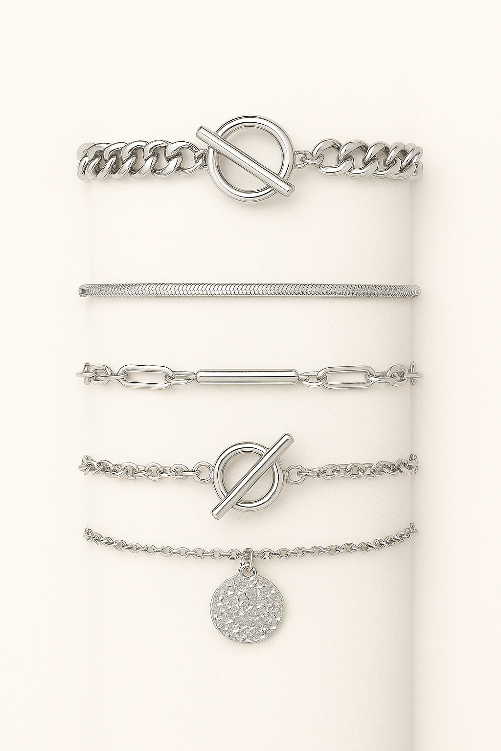 4-teiliges Damen-Armband-Set – Elegante, verstellbare Modearmbänder für Frauen, ideal für Alltag und besondere Anlässe