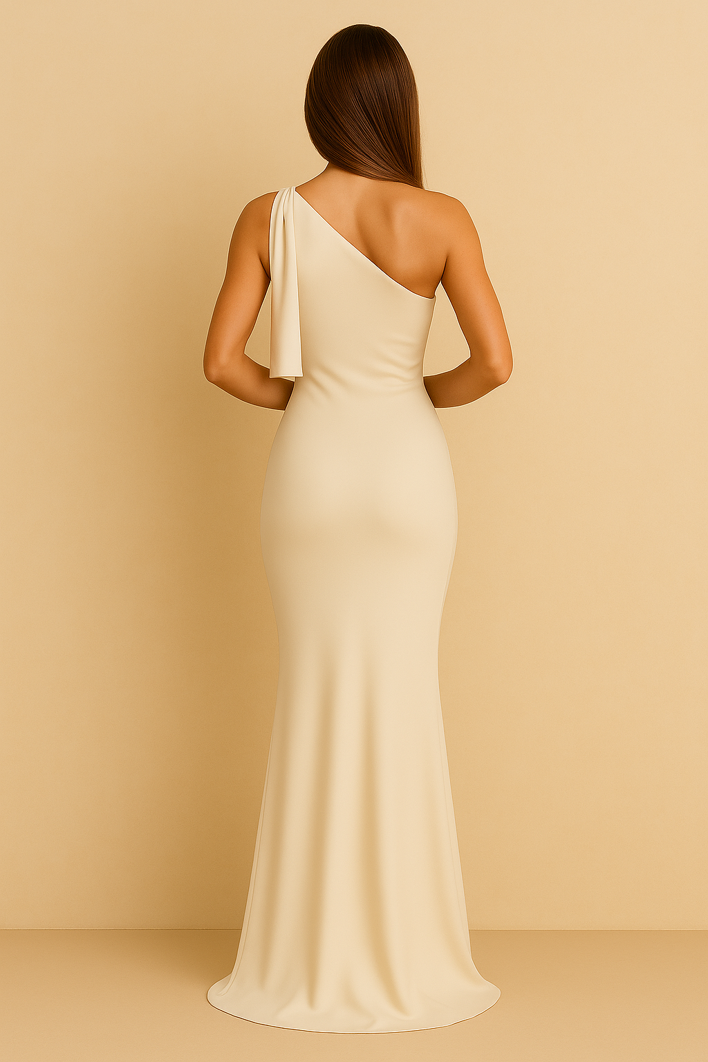 Langes Sommerkleid Damen – Figurbetontes Kleid mit Rundhals für Party, Urlaub & Abendlooks