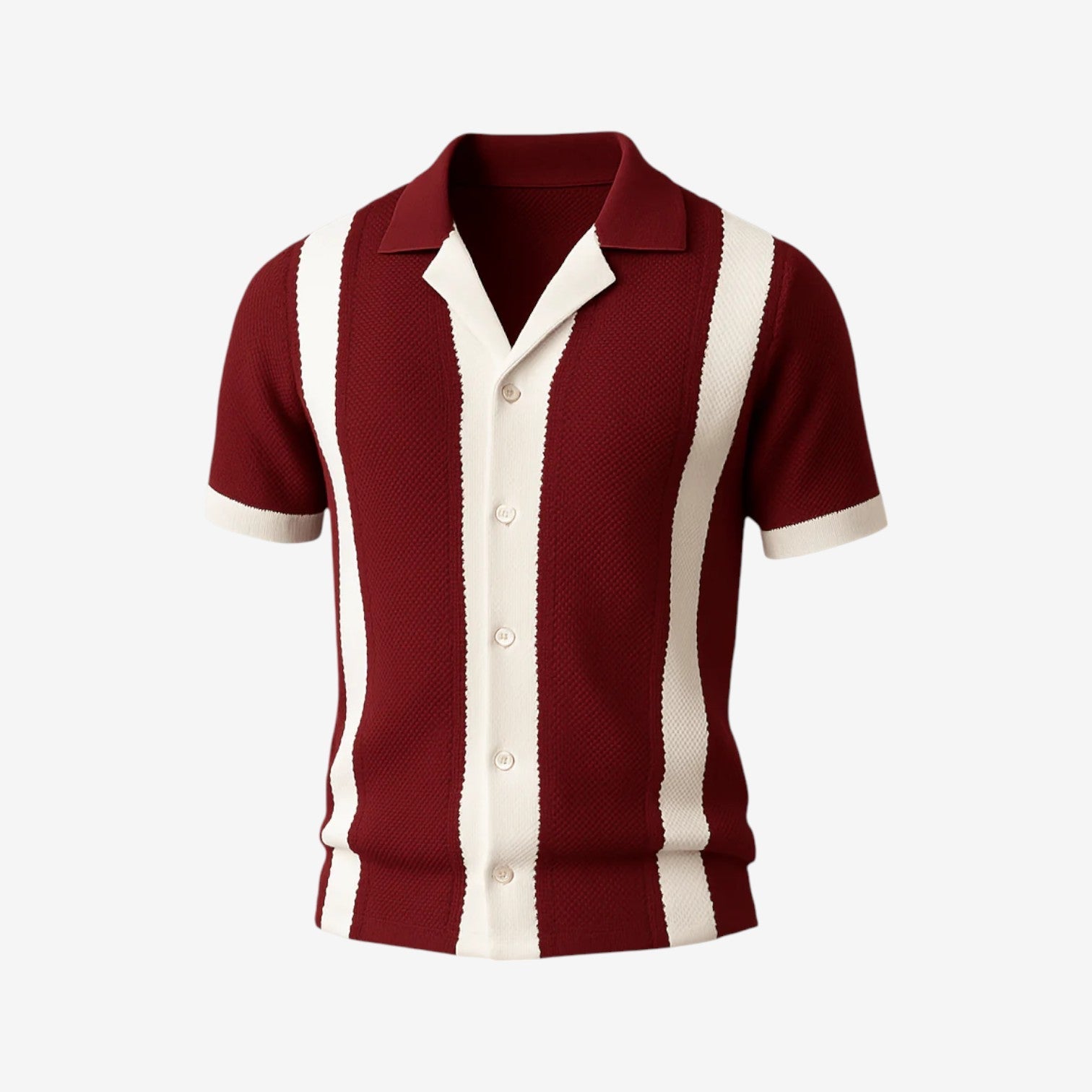 Polo shirt made of cotton with striped pattern - breathable & stylish