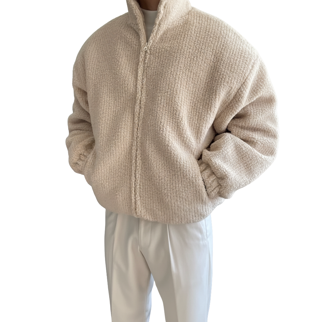 Cordjacke Herren – Komfortable Herbstjacke mit Kragen