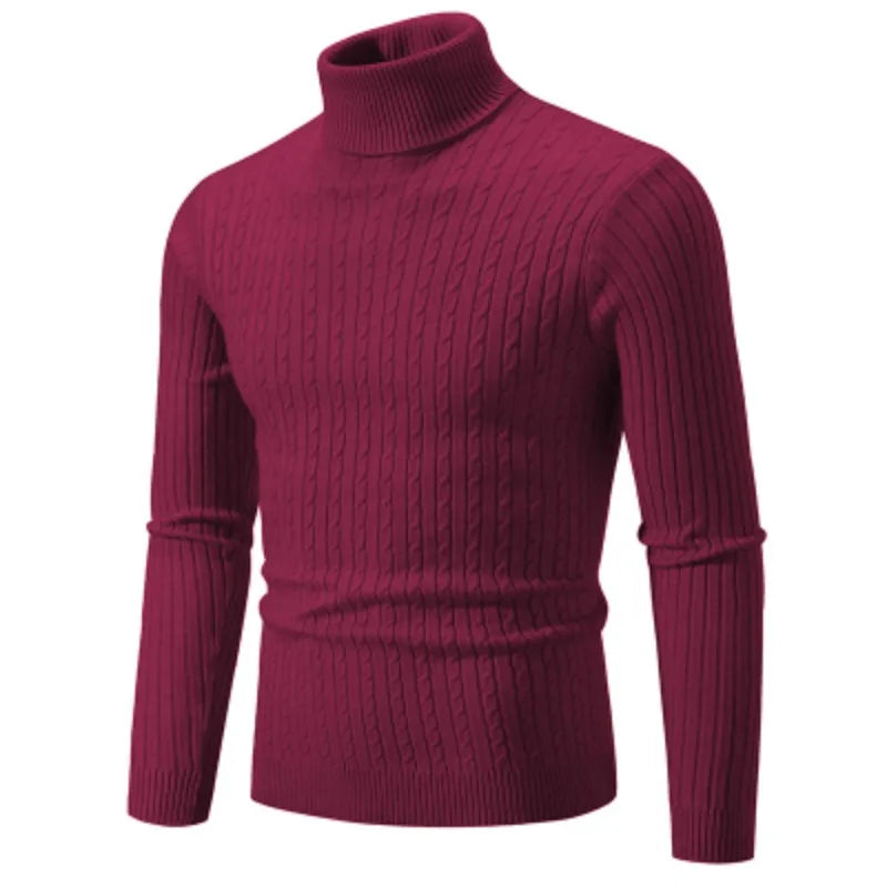 Pflegeleichter Herren Rollkragenpullover – Warm & Farbvielfalt