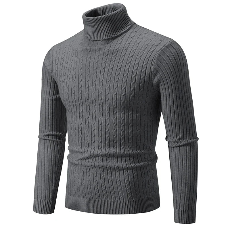 Pflegeleichter Herren Rollkragenpullover – Warm & Farbvielfalt