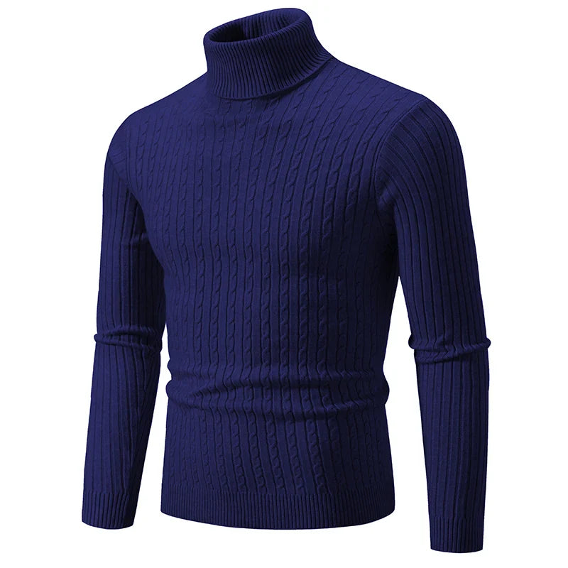 Pflegeleichter Herren Rollkragenpullover – Warm & Farbvielfalt