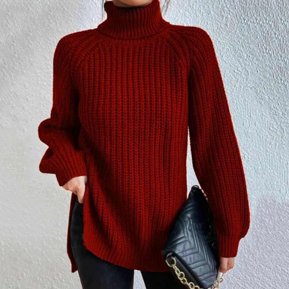 Bequemer Damen Rollkragenpullover - Warmer Strick für Kalte Tage 2025
