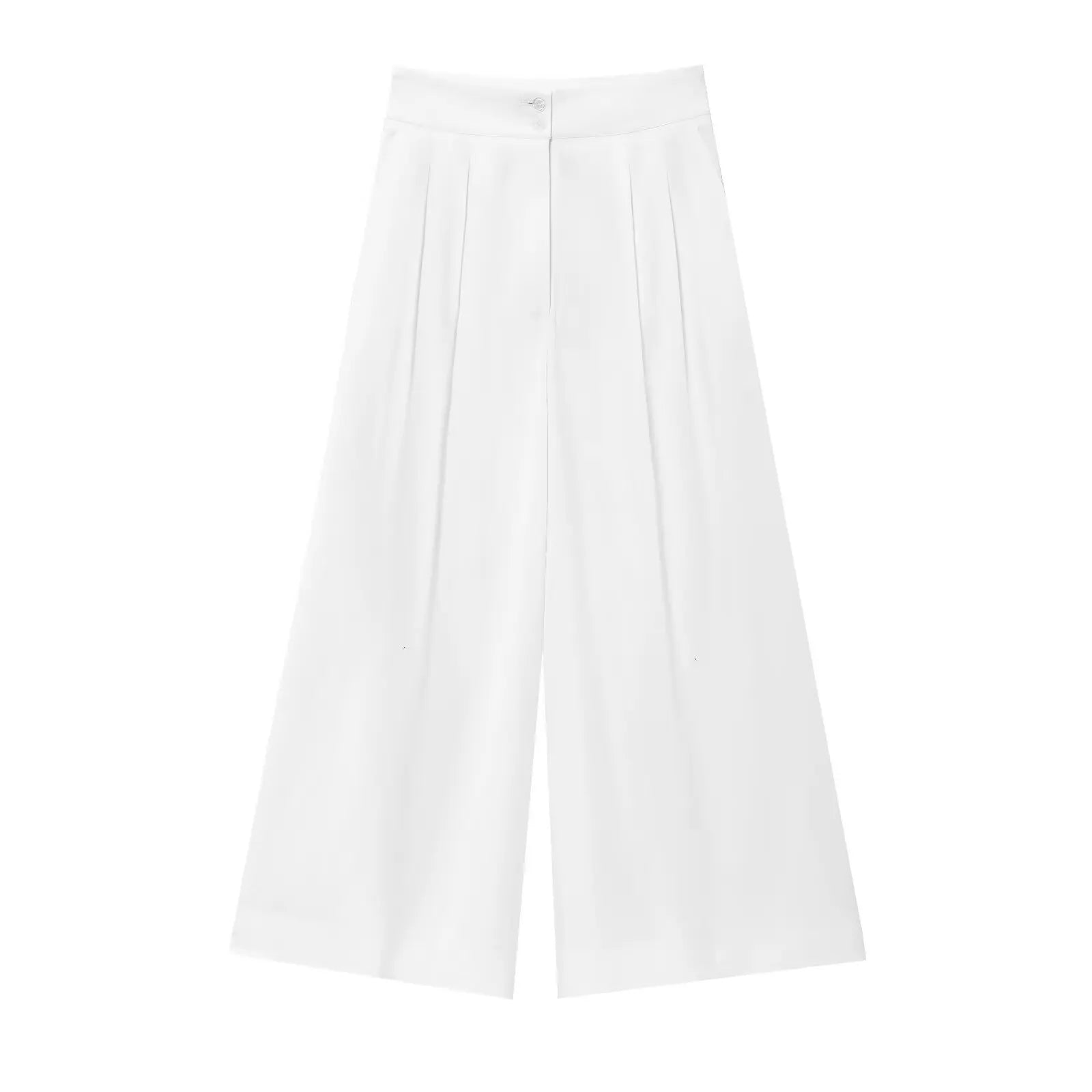 Elegantes Damen Zweiteiler Set 2025 – Ärmelloses V-Ausschnitt Top mit Gürtel & Gerade Hose für Büro, Alltag & Sommer-Outfits