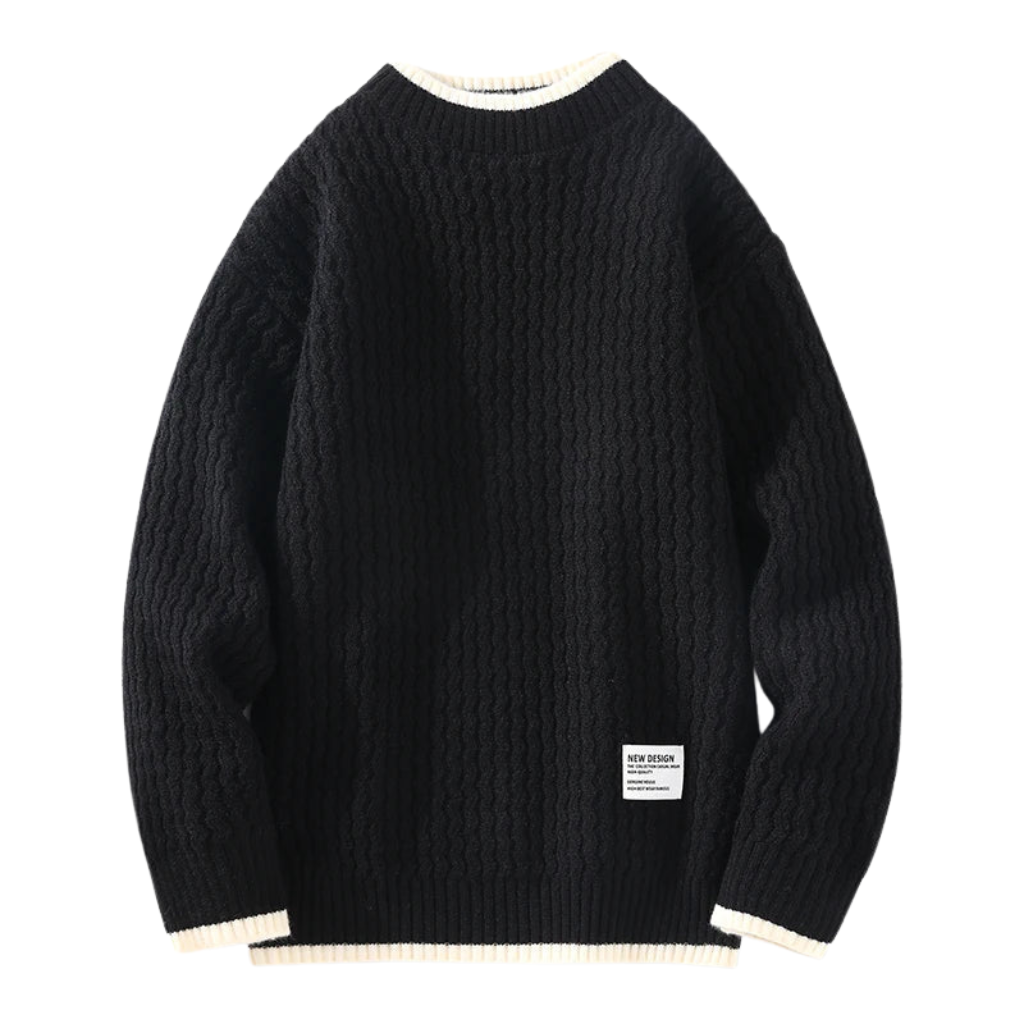Herren Strickpullover mit Struktur – Stilvoll & Warm für Winter