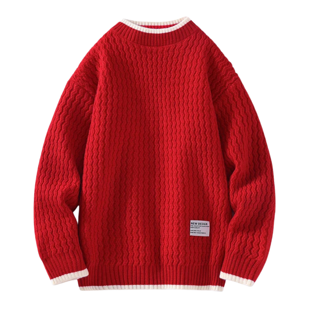 Herren Strickpullover mit Struktur – Stilvoll & Warm für Winter