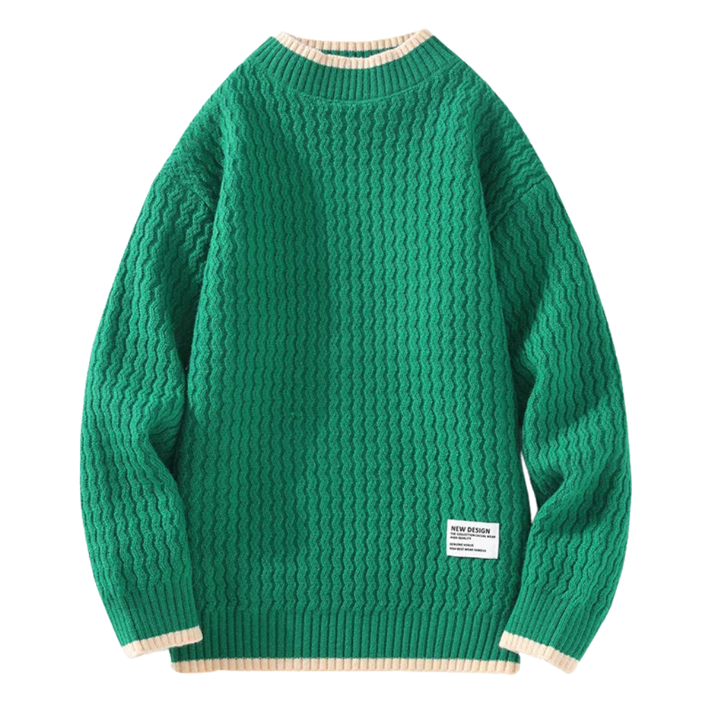 Herren Strickpullover mit Struktur – Stilvoll & Warm für Winter