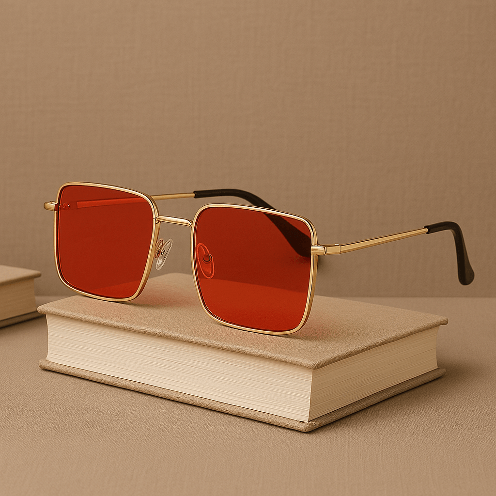 UV-400 Unisex Sonnenbrille aus Kunststoff – Stylischer UV-Schutz