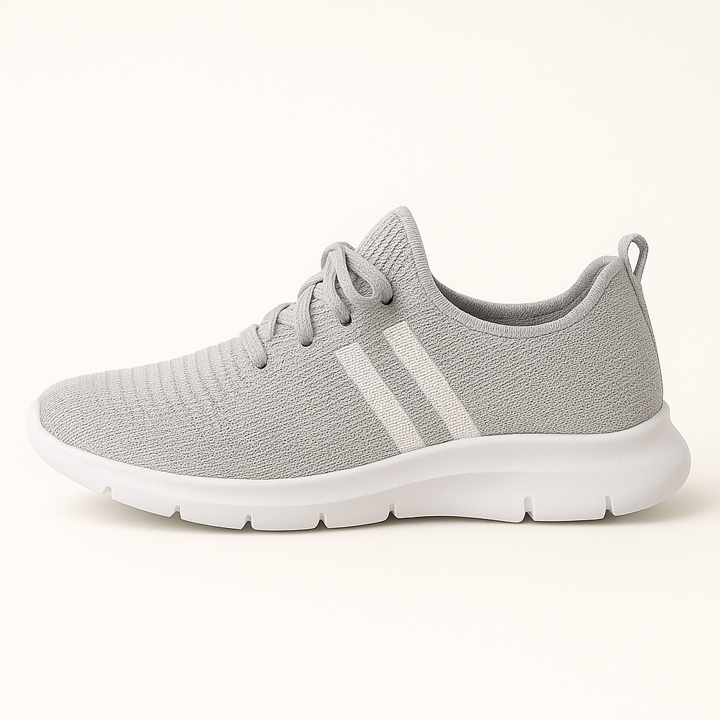 Atmungsaktive lila Strick-Sportschuhe für Damen – Komfort & Stil