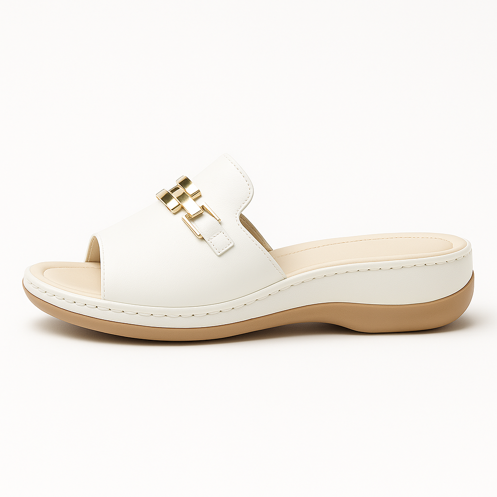 Light women's sandals with soft footbed – Comfortable summer shoes with elegant design for vacation, everyday wear & casual outfits