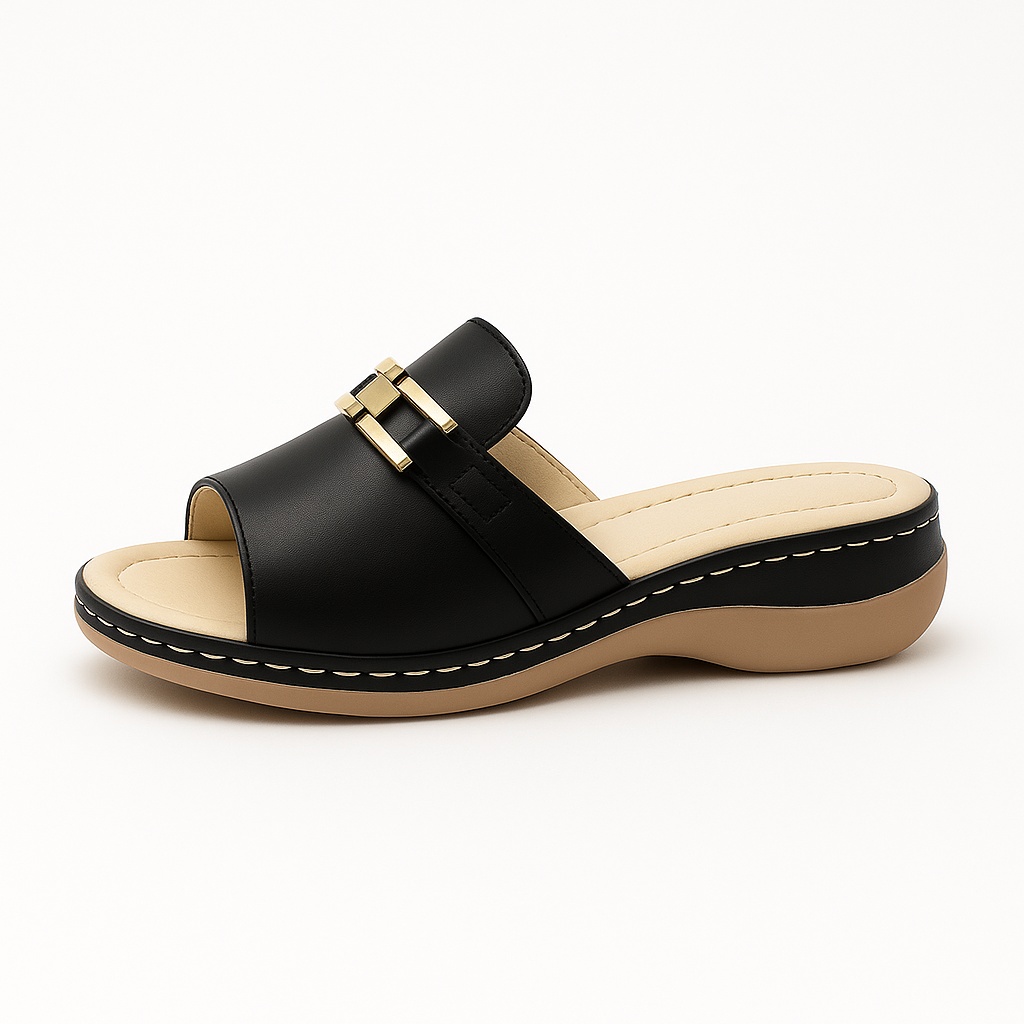Light women's sandals with soft footbed – Comfortable summer shoes with elegant design for vacation, everyday wear & casual outfits