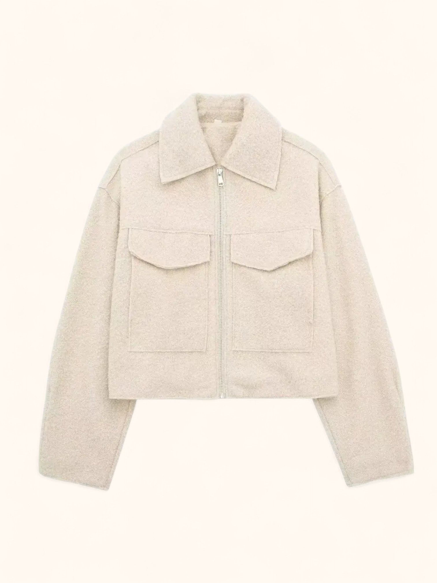 Vintage Bomber Jacket Women Autumn Fashion With Pockets