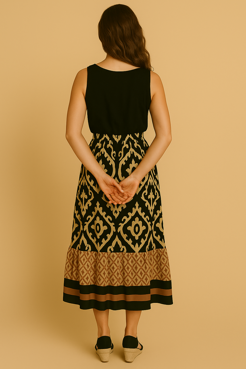Leichter Boho Maxi Rock für Damen