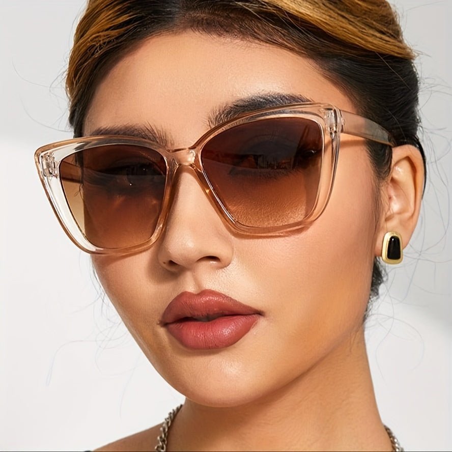 Damen Retro Cat - Eye Sonnenbrille mit Leopardenmuster – Modische Brille für Strand und Party - Reminora