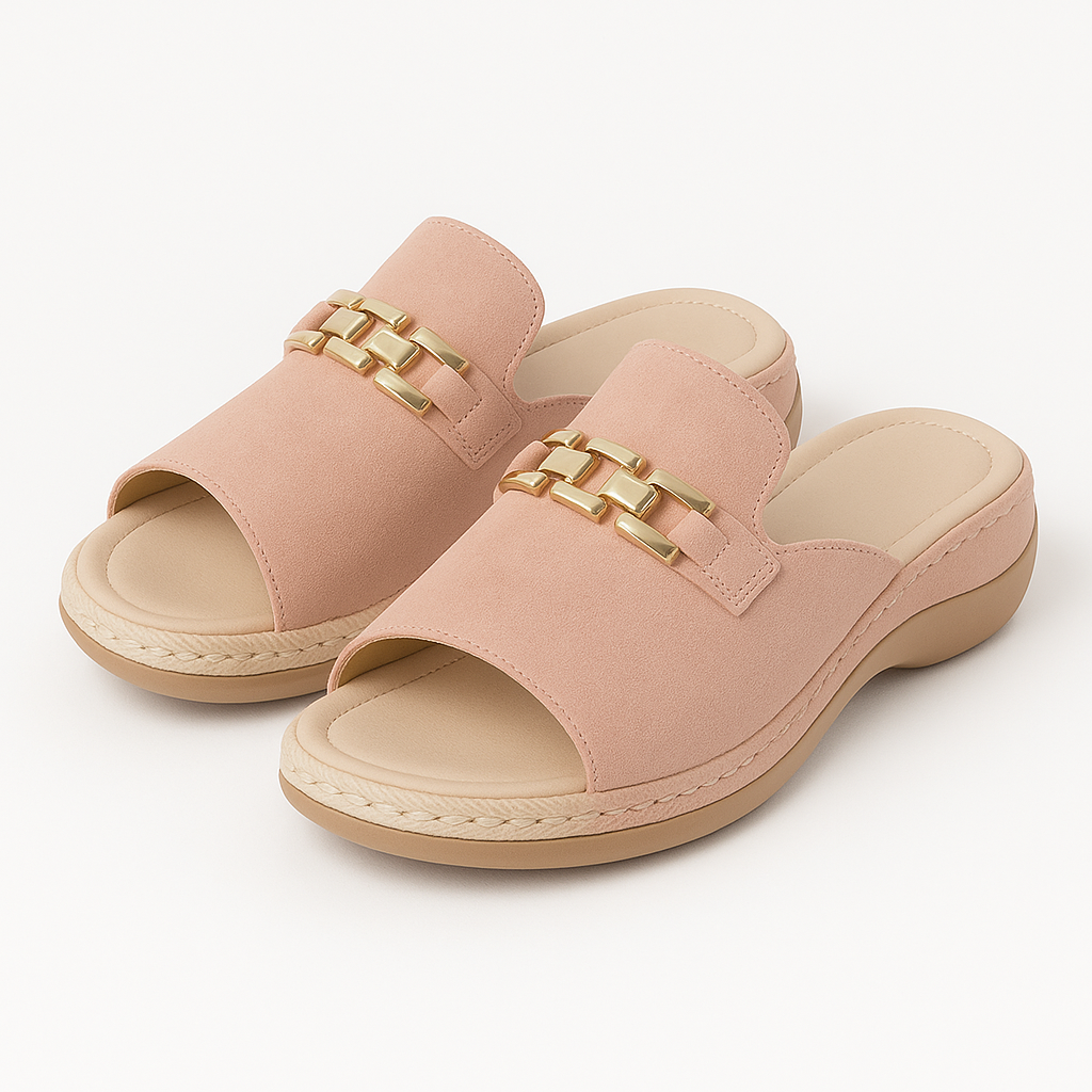 Light women's sandals with soft footbed – Comfortable summer shoes with elegant design for vacation, everyday wear & casual outfits
