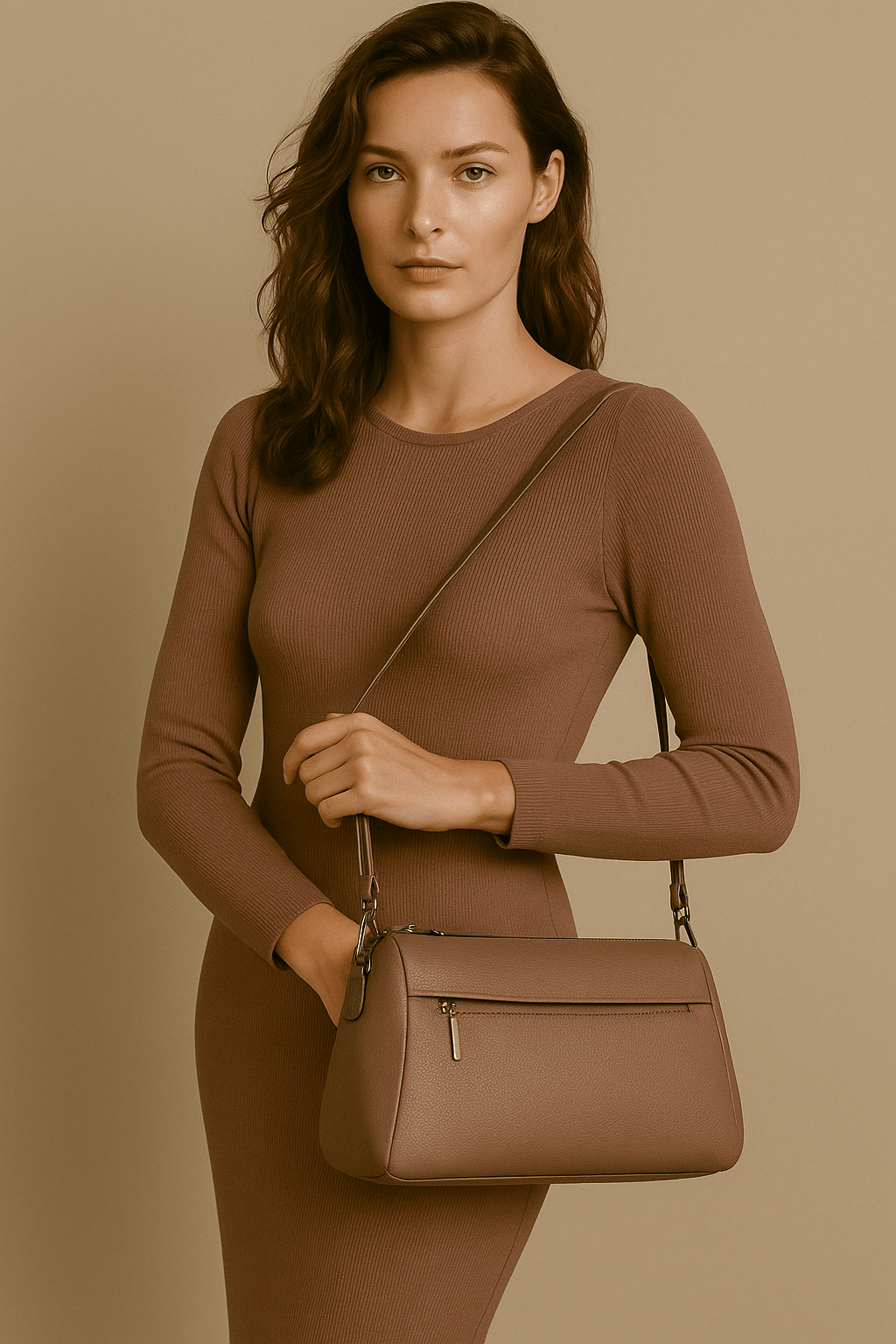 Hochwertige PU - Leder Damen Schultertasche – Vielseitige Freizeit - Handtasche - Reminora