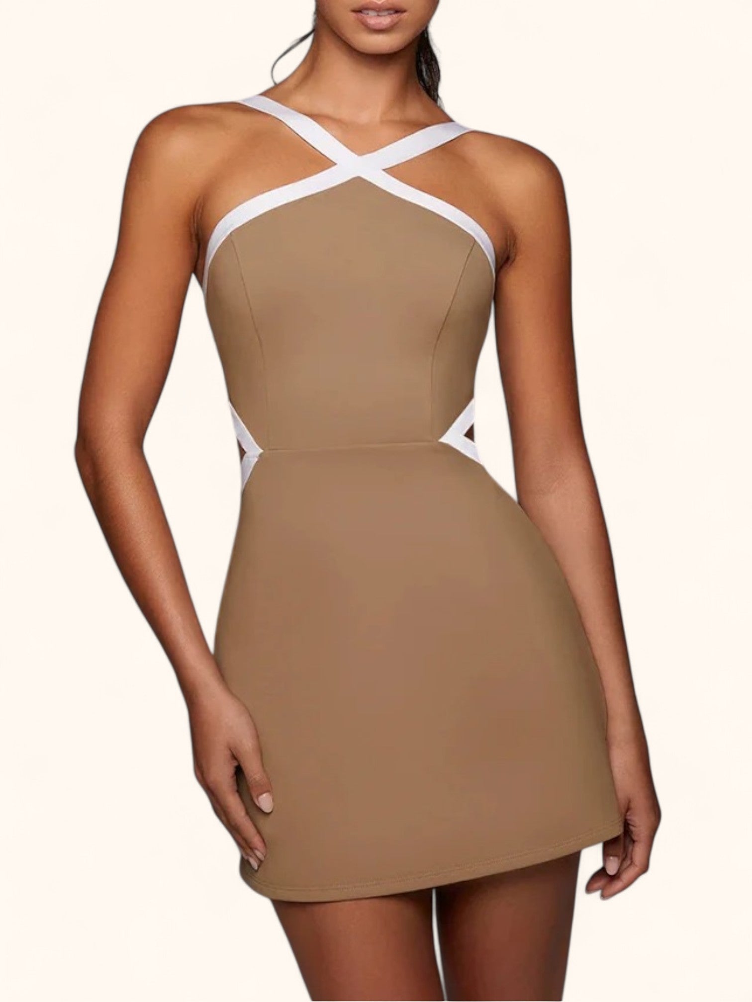 Adjustable Women's Sports Dress with Bra Shorts, Breathable for Tennis & Golf