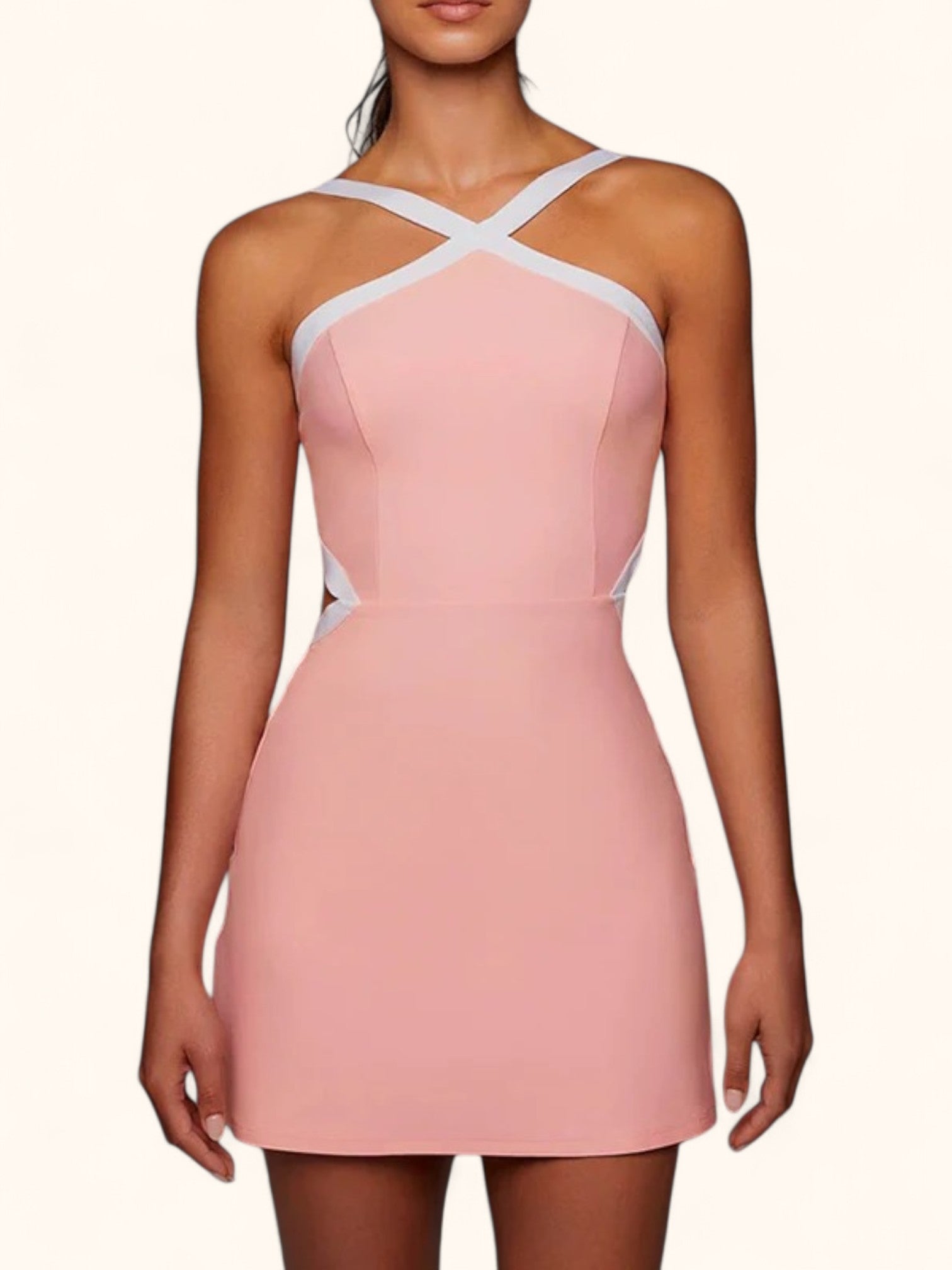 Adjustable Women's Sports Dress with Bra Shorts, Breathable for Tennis & Golf