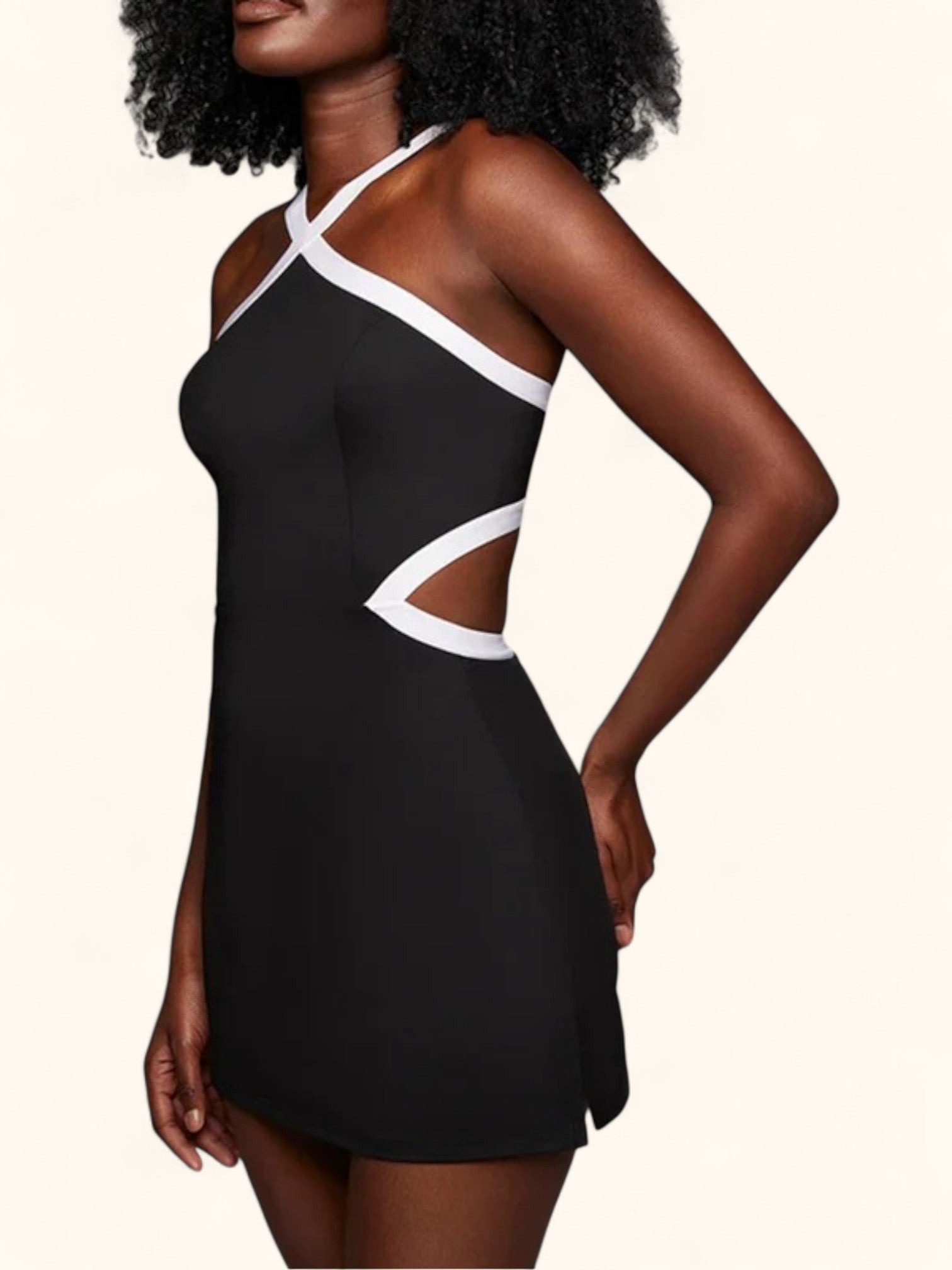 Adjustable Women's Sports Dress with Bra Shorts, Breathable for Tennis & Golf
