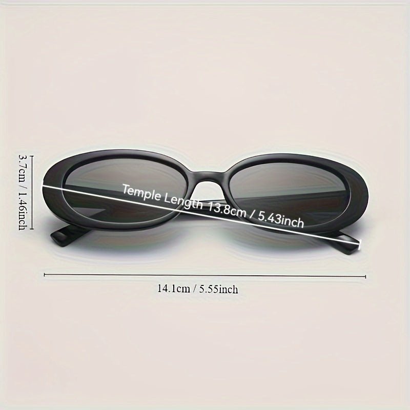 Retro ovale Unisex Sonnenbrille im Schildpatt - Look – Vintage - Design für Strandpartys, Reisen und Modeaccessoires - Reminora