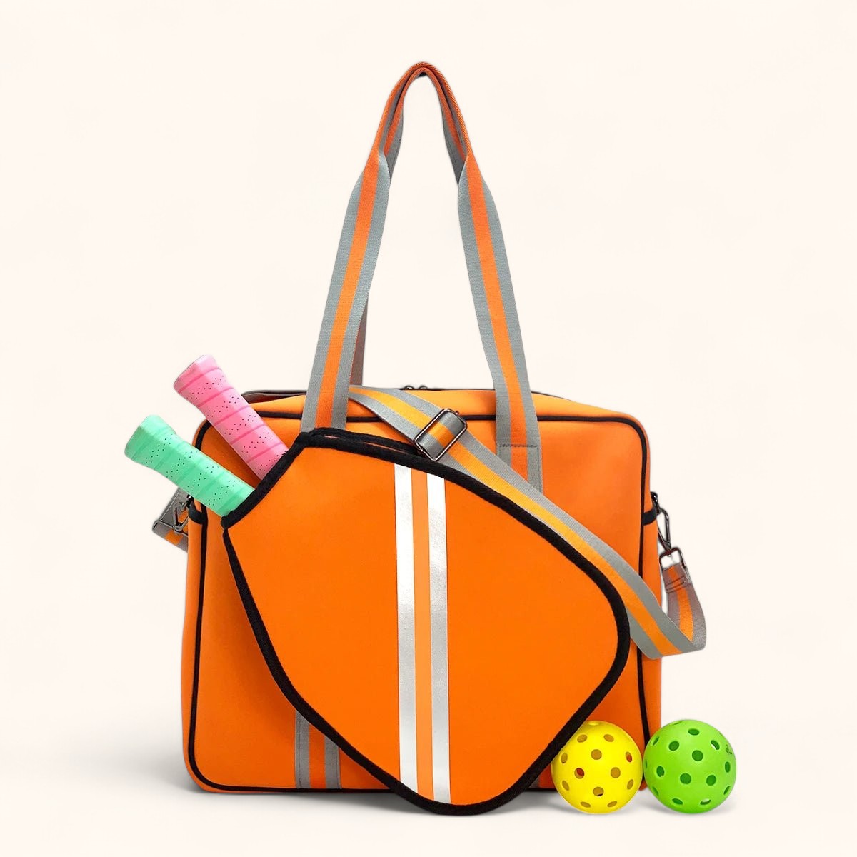 Wasserdichte Pickleball-Tasche aus Neopren – Sportliche Schlägertasche | Leichte Paddle Bag in Blau für Schule & Freizeit