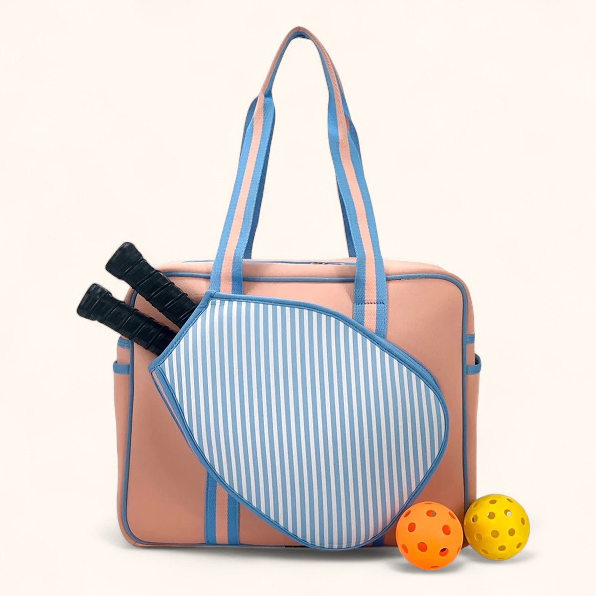 Wasserdichte Pickleball-Tasche aus Neopren – Sportliche Schlägertasche | Leichte Paddle Bag in Blau für Schule & Freizeit