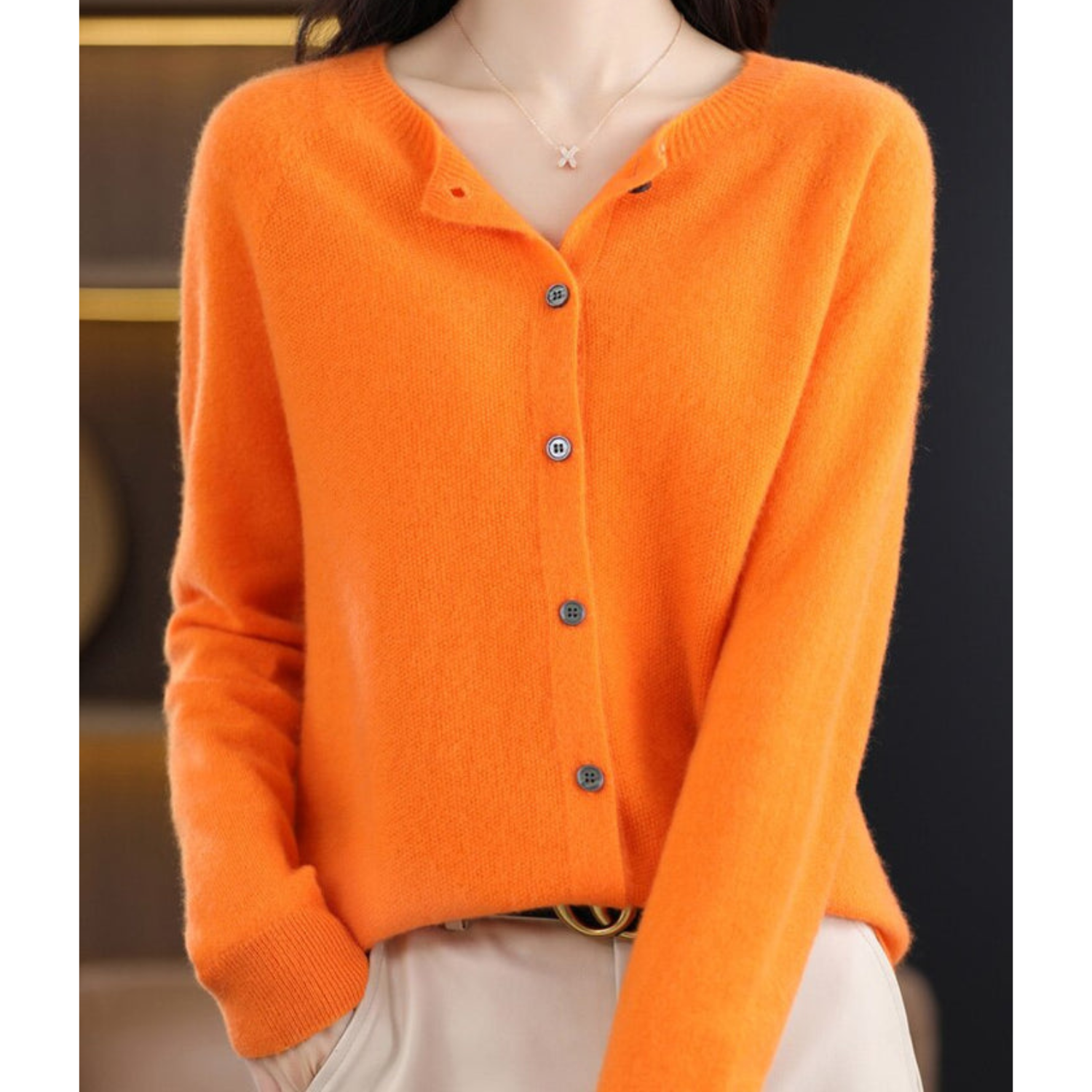 Merino Wool Cardigan | Luxurious Knit Sweater Women