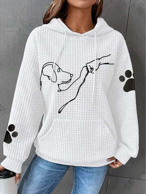 Warm women's hoodie for animal lovers - Fall 2025 must-have