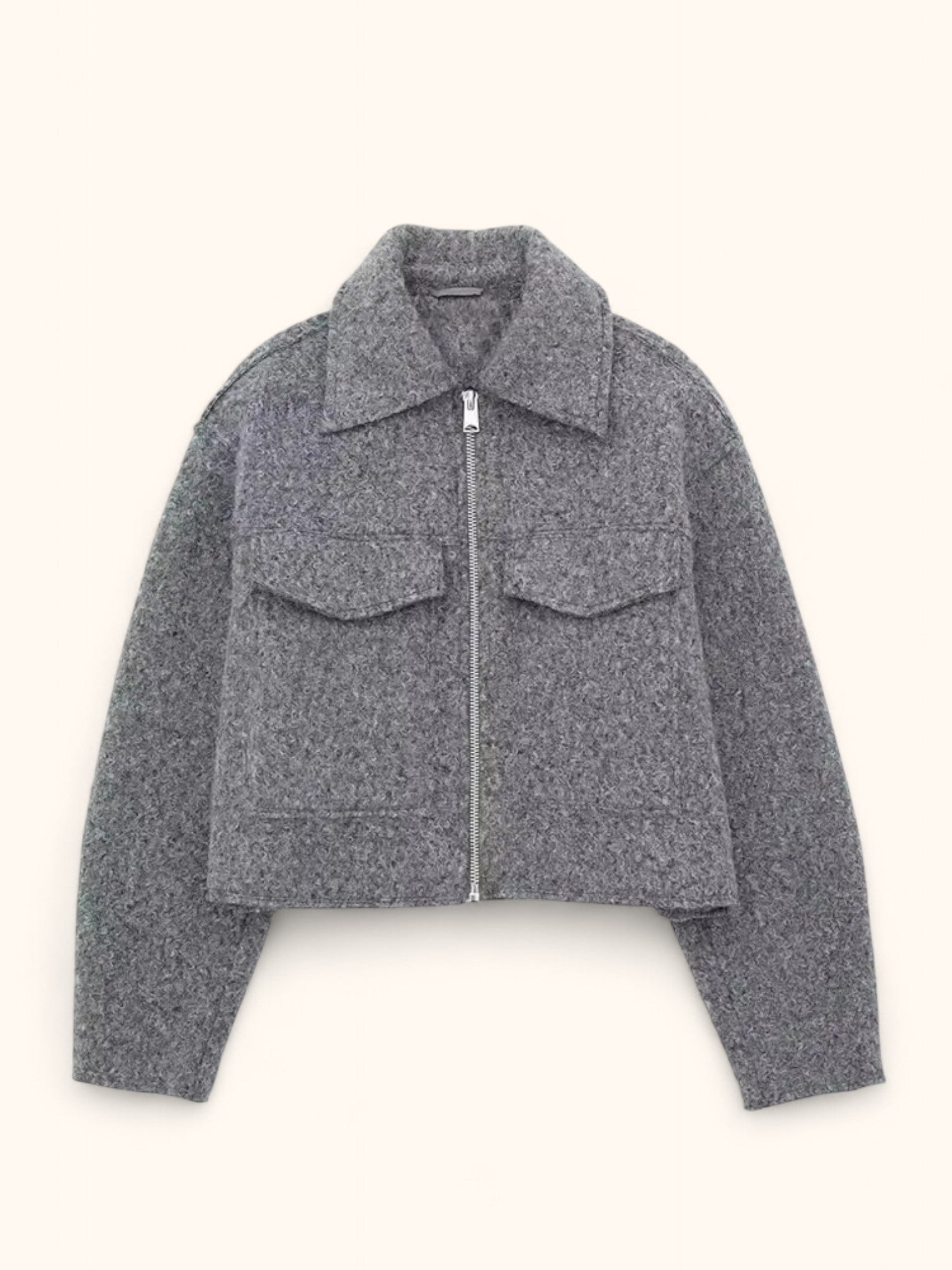 Vintage Bomber Jacket Women Autumn Fashion With Pockets