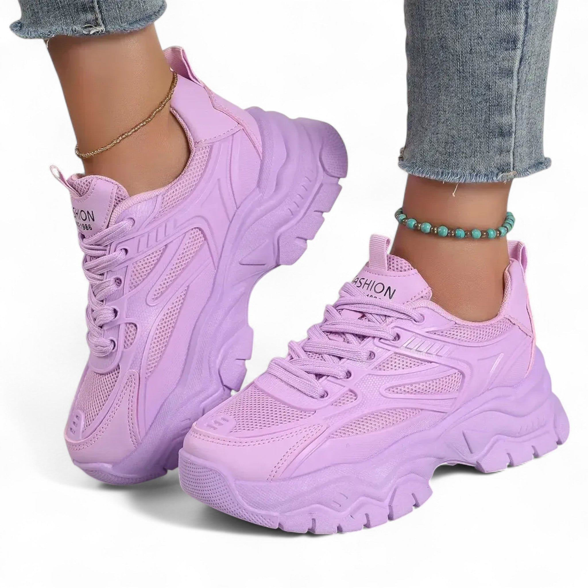 2025 Mode Frauen Chunky Sneakers – Leichte Sportschuhe - Reminora