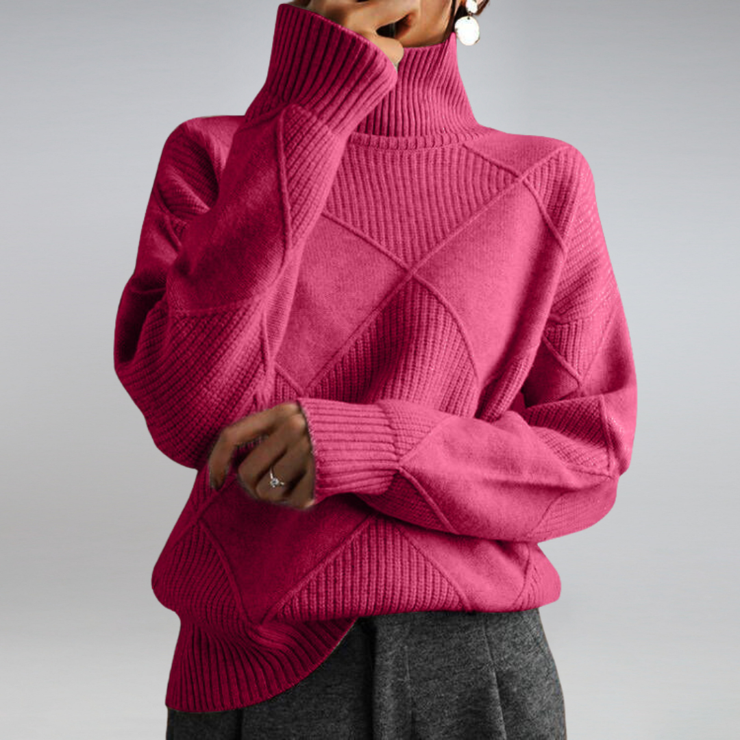 Women's Cashmere Turtleneck Sweater | Casual Fit