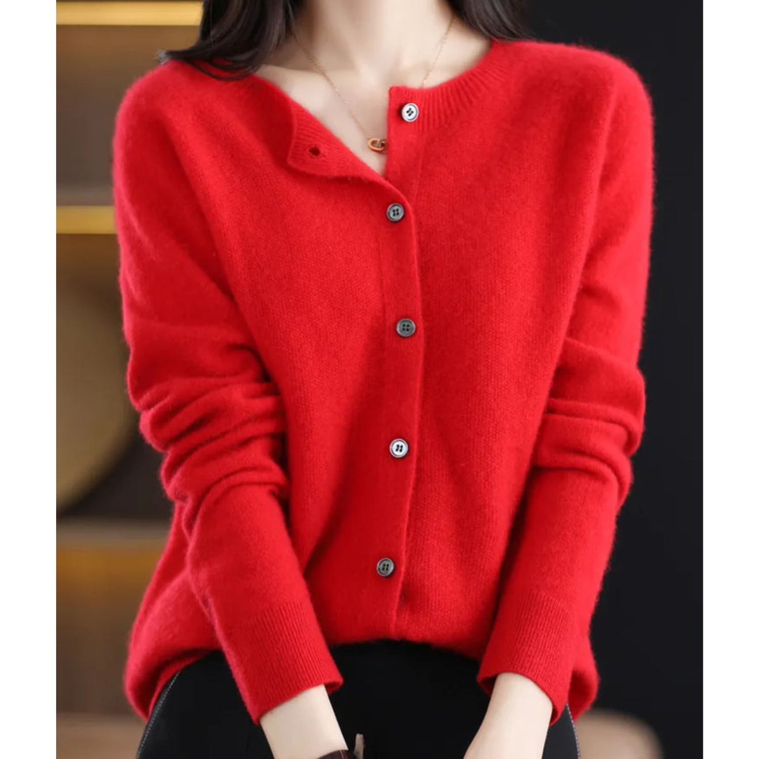 Merino Wool Cardigan | Luxurious Knit Sweater Women