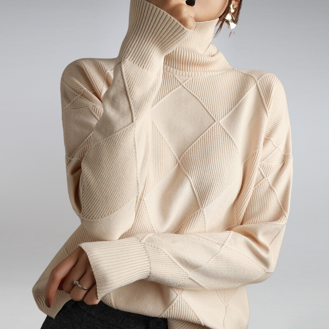 Women's Cashmere Turtleneck Sweater | Casual Fit
