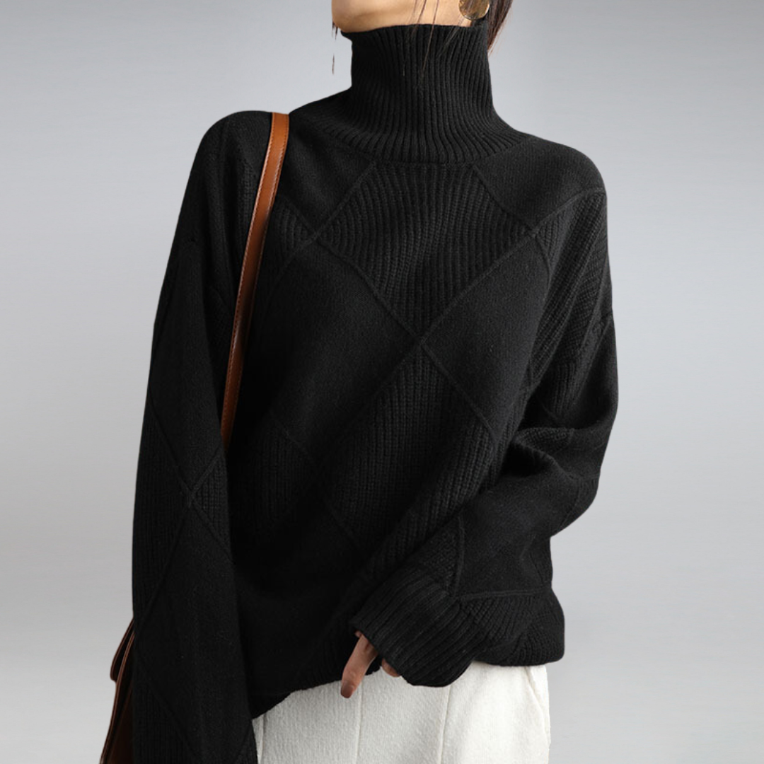 Women's Cashmere Turtleneck Sweater | Casual Fit