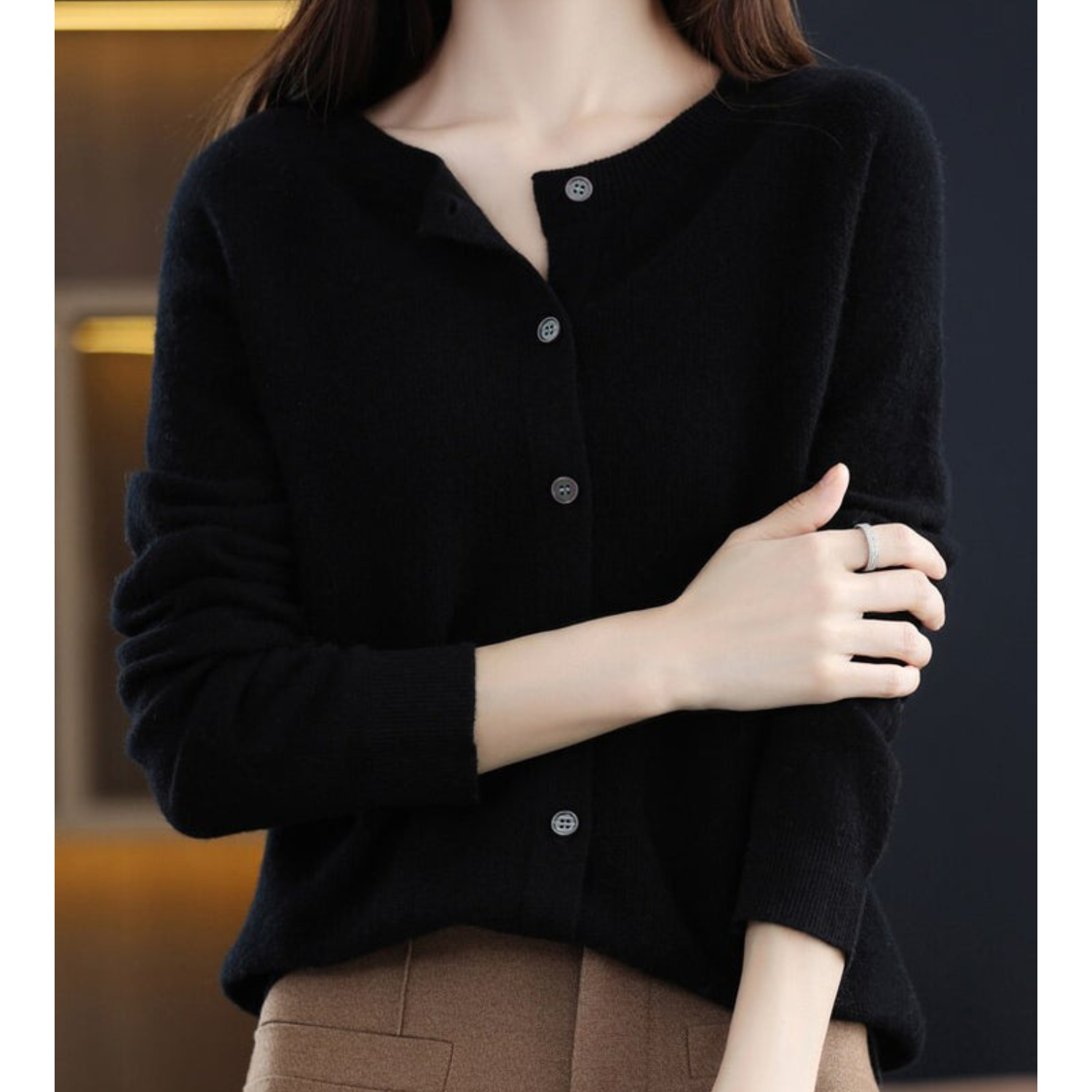 Merino Wool Cardigan | Luxurious Knit Sweater Women