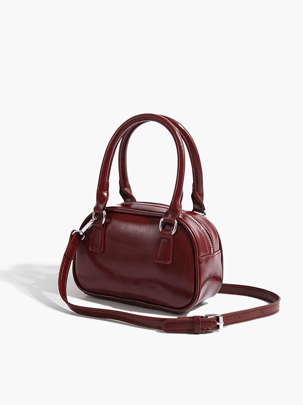 Vielseitige Rote Crossbody- und Henkel-Tasche - Stilvolle Allrounder für Damen - Malia