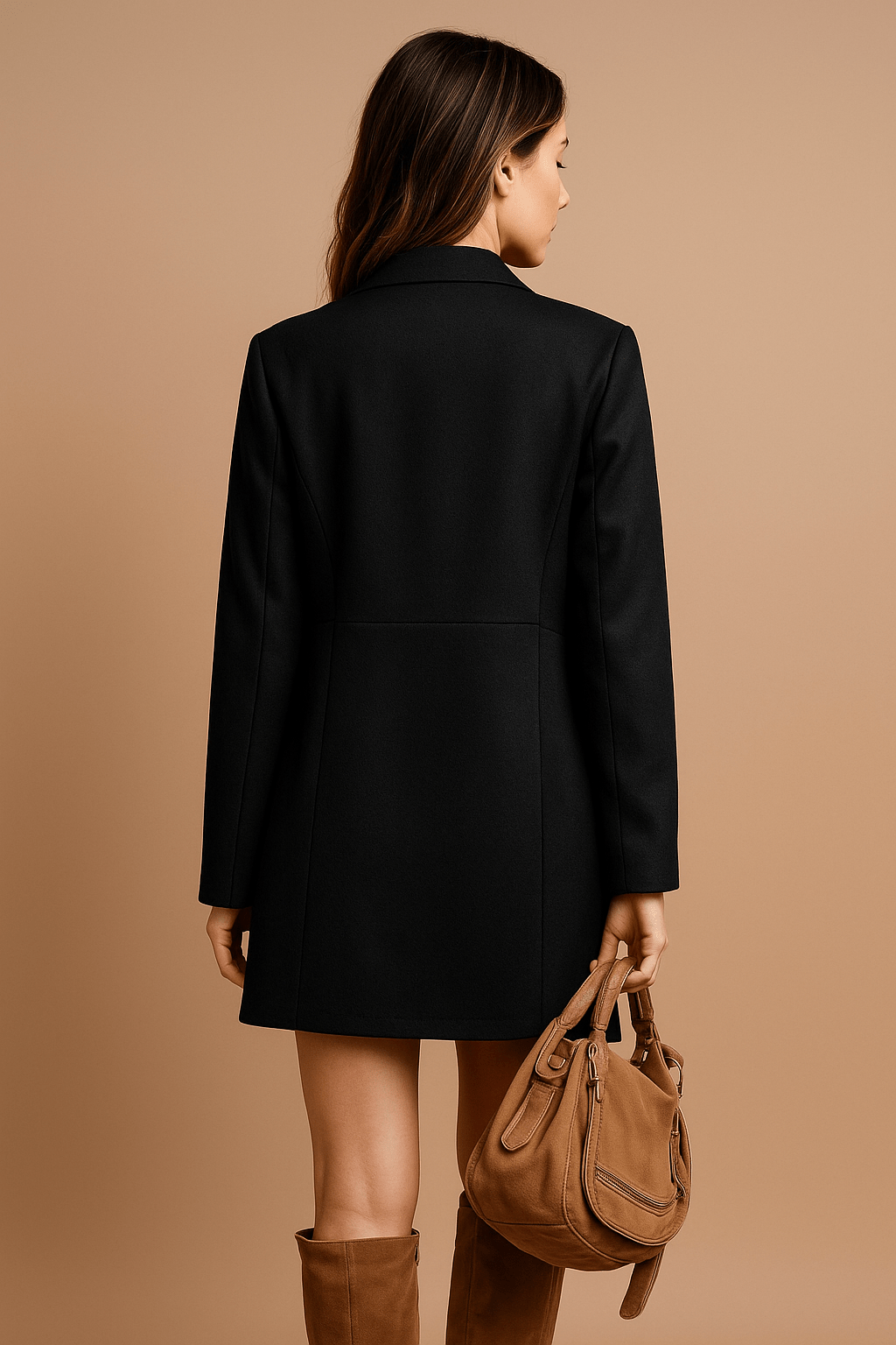 Long Women's Blazer Open – Elegance for Office & Everyday