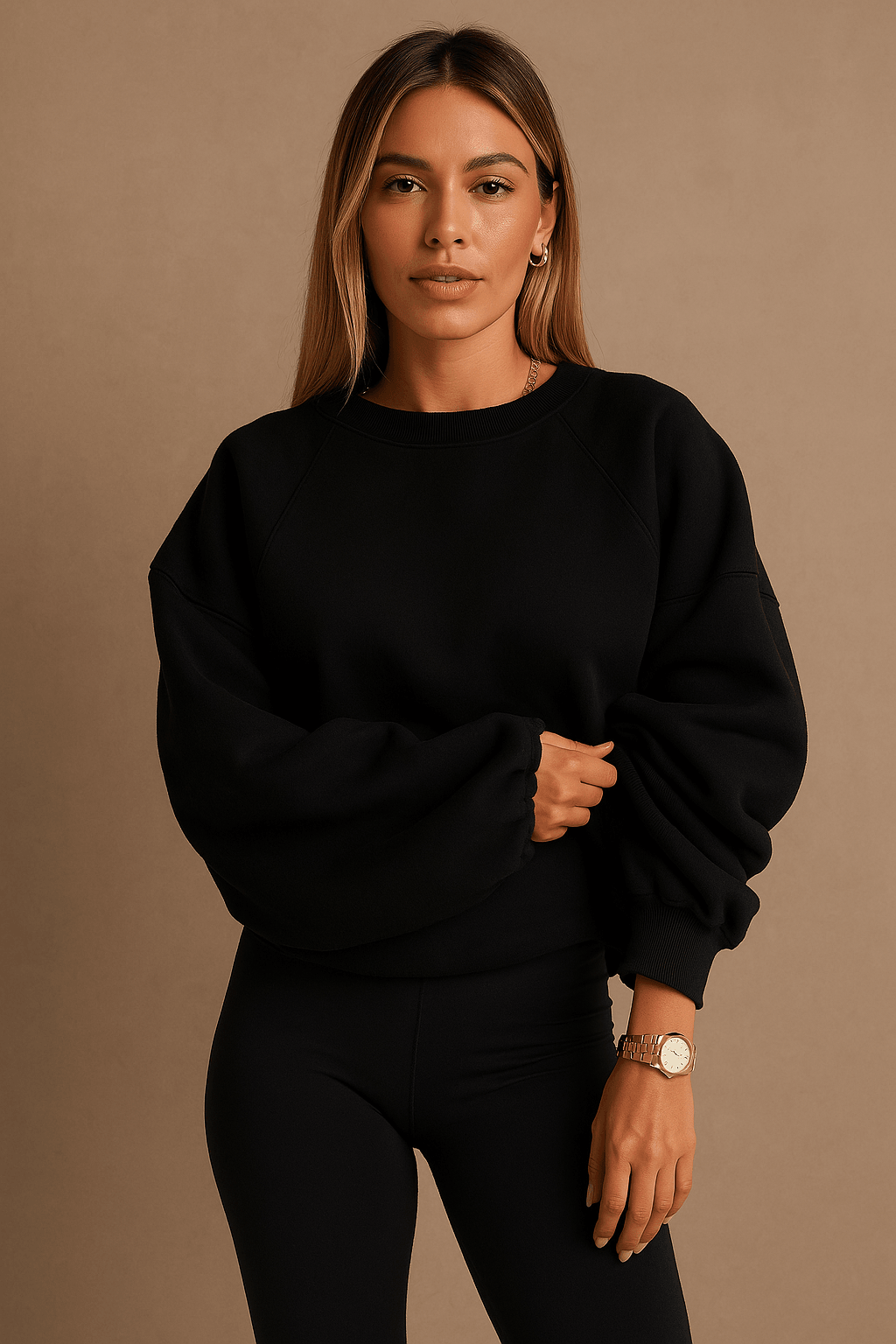 Comfortable women's sweater in plus size – casual cut