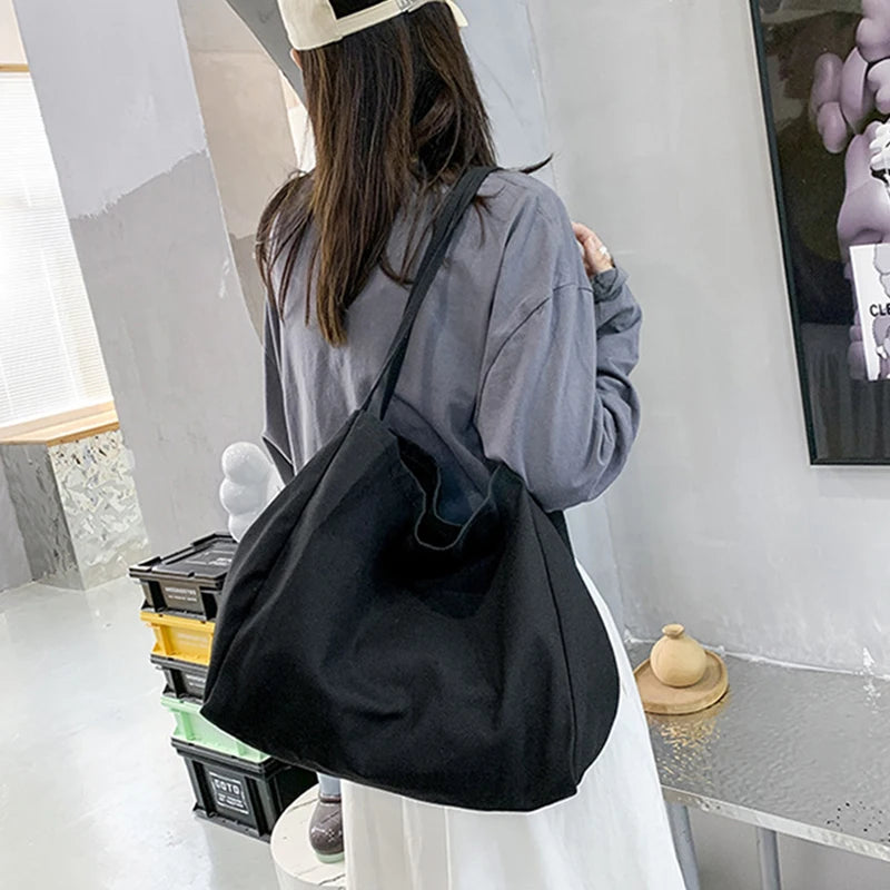 Elegante Canvas-Shopper-Tasche – Geräumige Einkaufstasche mit Stil