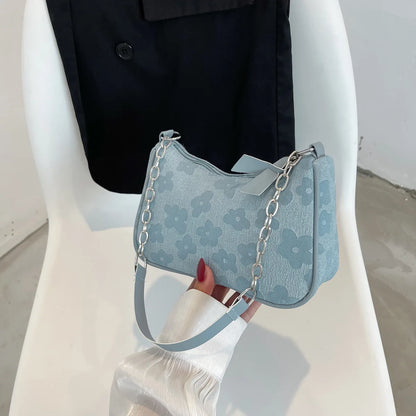 Elegante Damen Umhängetasche aus Filz – Einfarbige Achsel- und Clutch-Tasche mit kleinem Griff für stilvolle Auftritte